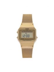 Casio Zegarek Vintage A700WEMG-9AEF Złoty. Żółte, cyfrowe zegarki damskie Casio, złote. Za 309.99 zł.