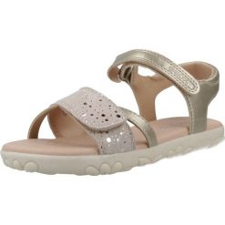 Sandały GEOX J SANDAL HAITI Złoty. Żółte sandały męskie Geox, z syntetyku, bez zapięcia. Za 227.99 zł.