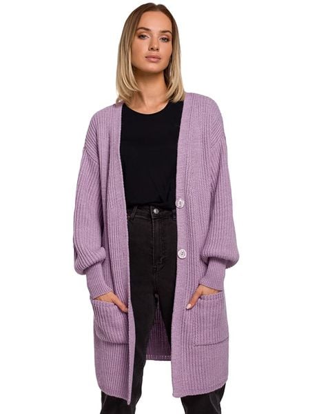 Made of emotion Kardigan w kolorze fioletowym rozmiar: S/M. Różowe kardigany damskie Made Of Emotion, m, bez wzorów. Za 170.95 zł.