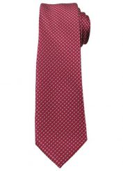 Bordowy Elegancki Krawat -Angelo di Monti- 6 cm, Męski, Drobny Wzór Geometryczny. Czerwone krawaty i muchy męskie Angelo di Monti, bez wzorów, eleganckie. Za 45.00 zł.