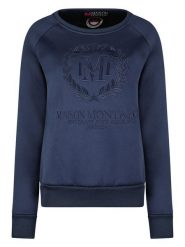 Maison Montaigne Bluza "Fimosai" w kolorze granatowym rozmiar: XL. Niebieskie bluzy bez kaptura damskie Maison Montaigne, xl. Za 87.81 zł.