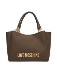 LOVE MOSCHINO Torebka JC4107PP1OKD0203 Brązowy. Brązowe torebki klasyczne damskie Love Moschino, bez wzorów, ze skóry, bez dodatków. Za 1,049.00 zł.