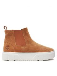Timberland Sztyblety Laurel Court TB0A41VJEIZ1 Beżowy. Brązowe botki damskie Timberland, ze skóry, bez obcasa, na płaskiej podeszwie, bez zapięcia. Za 629.99 zł.