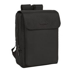 Plecak na Laptopa Safta Black Czarny. Czarne plecaki męskie MBRANDS, bez wzorów. Za 182.65 zł.