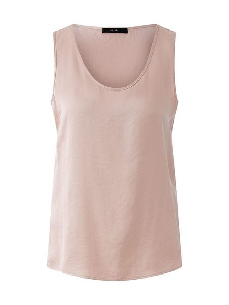 Oui Top w kolorze jasnoróżowym rozmiar: 36. Różowe topy damskie Oui, bez wzorów, bez kołnierzyka. Za 122.96 zł.