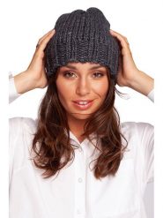 Be Wear Czapka w kolorze antracytowym rozmiar: onesize. Czarne czapki zimowe damskie Be Wear, z materiału. Za 86.99 zł.