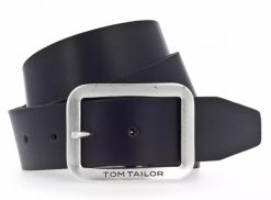 TOM TAILOR MĘSKI PASEK SKÓRZANY NA BOLEC SKÓRA 40mm Gurtel BLACK TG1016R57. Czarne paski męskie Tom Tailor, bez wzorów, ze skóry, klasyczne. Za 99.99 zł.