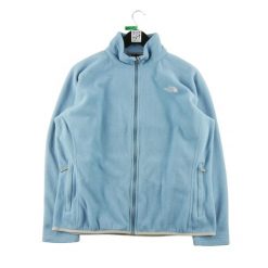 Second life - Męska polarowa kurtka TNF - Stan bardzo dobry. Niebieskie kurtki męskie The North Face, m, bez wzorów, z polaru, sportowe, bez kaptura. Za 170.36 zł.