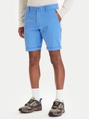 Tommy Jeans Szorty materiałowe Scanton DM0DM22852 Niebieski Slim Fit. Niebieskie szorty męskie Tommy Jeans, bez wzorów, z bawełny. Za 289.99 zł.