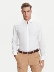 BOSS Koszula H-Joe 50545075 Biały Regular Fit. Białe koszule męskie Boss, m, bez wzorów, z bawełny, bez kołnierzyka, bez ramiączek. Za 409.99 zł.