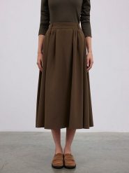 BGN Spódnica w kolorze brązowym rozmiar: 40. Brązowe spódniczki damskie BGN, bez wzorów, z podwyższonym stanem, maxi. Za 162.11 zł.