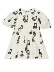 MINI RODINI Sukienka codzienna 2525012610 Biały Regular Fit. Białe sukienki dziewczęce Mini Rodini, bez wzorów, z bawełny, bez ramiączek. Za 289.99 zł.