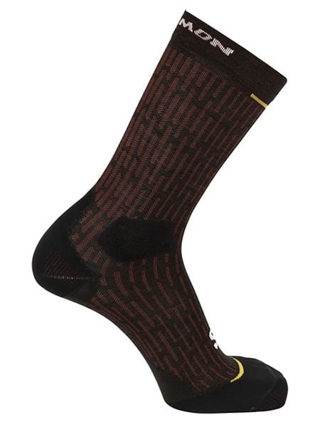 SALOMON Skarpety funkcyjne "Ultra Glide Crew" w kolorze czarno-czerwonym rozmiar: 42-44. Czarne skarpetki męskie Salomon, bez wzorów. Za 60.88 zł.