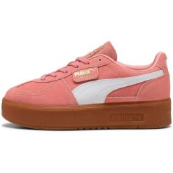 Buty sportowe damskie Puma Palermo Elevata. Czerwone buty sportowe na co dzień damskie Puma, bez wzorów, z zamszu. W wyprzedaży za 490.00 zł.