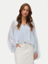 Vero Moda Bluzka Katie 10346404 Błękitny Regular Fit. Niebieskie bluzki damskie Vero Moda, m, bez wzorów, z syntetyku, bez ramiączek. Za 229.99 zł.