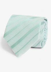 Poszetka i krawat (kompl. 2-częściowy). Zielone krawaty i muchy męskie bonprix, bez wzorów, eleganckie. Za 54.99 zł.
