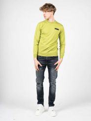 Plein Sport Sweter "Merino" | MPPS90132 | Mężczyzna | Zielony. Zielone swetry męskie Plein Sport, m, bez wzorów, z wełny, bez kołnierzyka. W wyprzedaży za 449.00 zł.