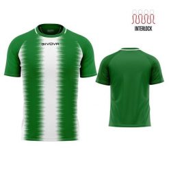 Koszulka Sportowa Givova Stripe Zielono-Biała M - Lekka i Oddychająca. Białe bluzki sportowe damskie Givova, m, bez kołnierzyka, bez ramiączek. Za 99.15 zł.