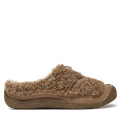 Klapki Keen. Brązowe klapki damskie Keen, bez wzorów, bez obcasa. Za 199.99 zł.