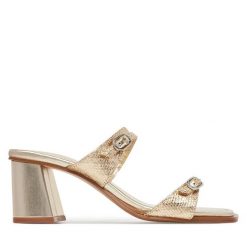 Klapki Aldo. Żółte klapki damskie Aldo, bez wzorów, bez obcasa. Za 379.99 zł.