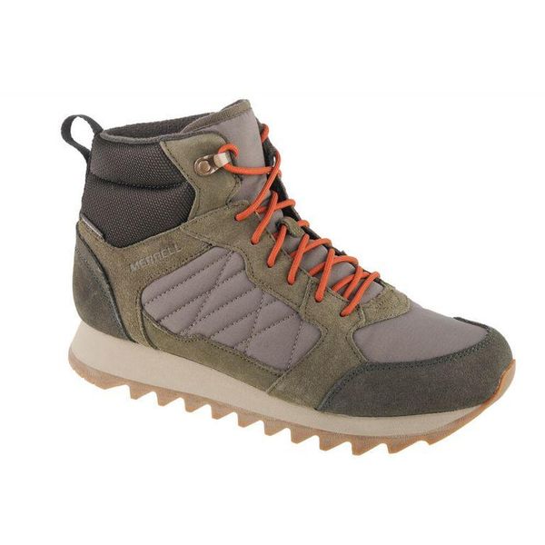 Męskie Buty Turystyczne Alpine Chamois Leather Mid Cut. Czarne buty trekkingowe męskie MERRELL, z gumy, bez zapięcia, trekkingowe. Za 613.99 zł.