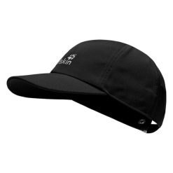 Czapka z daszkiem Jack Wolfskin. Czarne czapki męskie Jack Wolfskin, bez wzorów, z materiału. Za 88.99 zł.