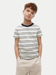 Tommy Hilfiger T-Shirt Essential KB0KB06879 Kremowy Regular Fit. Białe t-shirty chłopięce Tommy Hilfiger, bez wzorów, z bawełny, bez ramiączek. Za 109.99 zł.