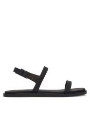 Calvin Klein Sandały Jelly Sandal Sling Mat Tran Tpu HW0HW02969 Czarny. Czarne sandały damskie CALVIN KLEIN, bez wzorów, z syntetyku, bez obcasa, na płaskiej podeszwie. Za 289.99 zł.