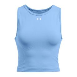 Tank top treningowy damski Under Armour Vanish Seamless. Niebieskie topy damskie Under Armour, s, bez wzorów, bez kołnierzyka. Za 167.55 zł.