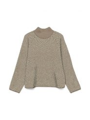 Vero Moda Sweter w kolorze beżowym rozmiar: XS. Brązowe golfy damskie Vero Moda, xs, bez kołnierzyka. Za 78.47 zł.