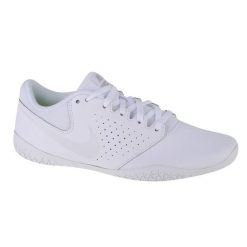 Buty Nike Cheer Sideline Iv W 943790-100 białe. Białe buty sportowe na co dzień damskie bez wzorów, z materiału, na fitness i siłownię. Za 452.64 zł.