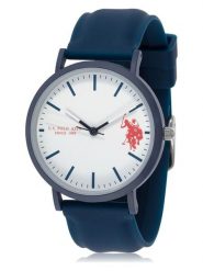 U.S. Polo Assn. Zegarek kwarcowy w kolorze granatowo-białym rozmiar: onesize. Niebieskie, analogowe zegarki męskie U.S. Polo Assn., sztuczne. Za 135.49 zł.