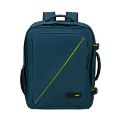 Zwykły plecak American Tourister M. Niebieskie plecaki damskie AMERICAN TOURISTER, bez wzorów, z materiału. Za 229.99 zł.