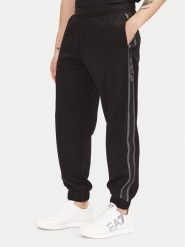 EA7 Emporio Armani Spodnie dresowe 7M000545 AF12660 UC001 Czarny Modern Fit. Czarne spodnie dresowe męskie EA7 Emporio Armani, bez wzorów, z dresówki. Za 289.99 zł.