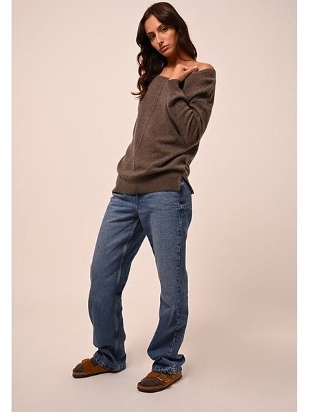 AUTHENTIC CASHMERE Kaszmirowy sweter "Faraut" w kolorze brązowym rozmiar: S. Brązowe swetry klasyczne damskie AUTHENTIC CASHMERE, s, z kaszmiru, bez kołnierzyka. Za 348.90 zł.