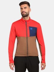 Kilpi Kurtka polarowa "Erin" w kolorze jasnobrązowo-czerwonym rozmiar: L. Brązowe kurtki męskie Kilpi, l, bez wzorów, z materiału, bez kaptura. Za 200.13 zł.