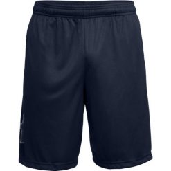 Szorty Under Armour Tech™ Graphic. Niebieskie spodnie sportowe męskie Under Armour, m, z materiału, na fitness i siłownię. Za 154.40 zł.