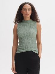 OPUS Top w kolorze zielonym rozmiar: 40. Zielone topy damskie Opus, bez wzorów, bez kołnierzyka. Za 86.99 zł.