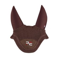 Krótka czapka dla konia Premier Equine Acoustic. Brązowe czapki męskie PREMIER EQUINE, bez wzorów, z neoprenu. Za 288.50 zł.