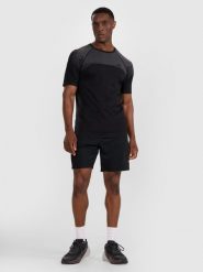 4F Spodenki treningowe szybkoschnące męskie - czarne XL. Czarne szorty sportowe męskie 4f, m, z dzianiny, na fitness i siłownię. Za 149.99 zł.