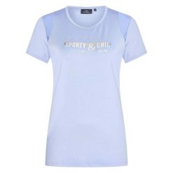 Damska koszulka do jazdy konnej HV Polo Ariel. Fioletowe bluzki damskie HV POLO, bez wzorów, sportowe, bez kołnierzyka, bez ramiączek. Za 272.00 zł.