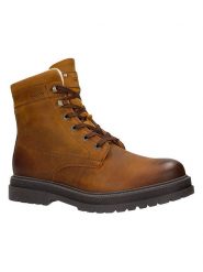Wojas Skórzane botki w kolorze jasnobrązowym rozmiar: 42. Brązowe buty zimowe męskie Wojas, z wełny, bez zapięcia. Za 392.52 zł.