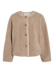 Vila Kurtka przejściowa "Vilyly" w kolorze beżowym rozmiar: 38. Brązowe kurtki damskie Vila, bez wzorów, bez kaptura. Za 187.96 zł.