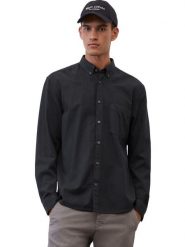 Marc O'Polo Koszula B21 7242 42414 Czarny Regular Fit. Czarne koszule męskie Marc O´Polo, m, bez wzorów, z bawełny, bez kołnierzyka, bez ramiączek. Za 249.99 zł.