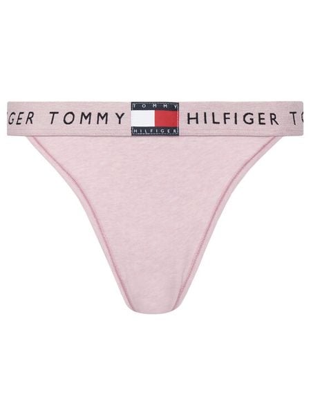 Tommy Hilfiger Stringi UW0UW06095 Różowy. Czerwone stringi damskie Tommy Hilfiger, m, bez wzorów, z bawełny. Za 69.99 zł.
