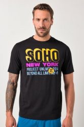 Męska T-shirt FLEXNAMIC® fitness rękaw 1/2 do rozm. 7XL. Czarne t-shirty męskie JAY-PI, l, bez wzorów, z bawełny, bez kołnierzyka. Za 139.99 zł.