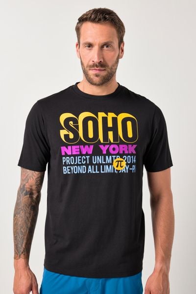 Męska T-shirt FLEXNAMIC® fitness rękaw 1/2 do rozm. 7XL. Czarne t-shirty męskie JAY-PI, m, bez wzorów, z bawełny, bez kołnierzyka. Za 139.99 zł.