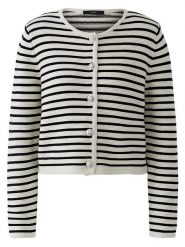 Oui Kardigan w kolorze biało-czarnym rozmiar: 42. Białe kardigany damskie Oui, bez wzorów. Za 304.56 zł.