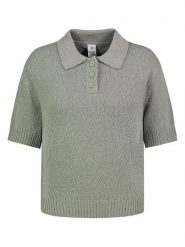 Eight2Nine Koszulka polo w kolorze khaki rozmiar: XL. Brązowe bluzki damskie Eight2Nine, xl, bez wzorów, z bawełny, bez kołnierzyka, bez ramiączek. Za 100.52 zł.