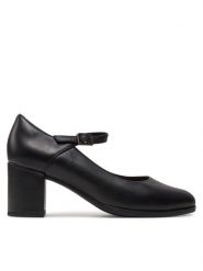 Clarks Czółenka Freva55 Strap 26172052 Czarny. Czarne czółenka damskie Clarks, bez wzorów, ze skóry, bez obcasa. Za 299.99 zł.